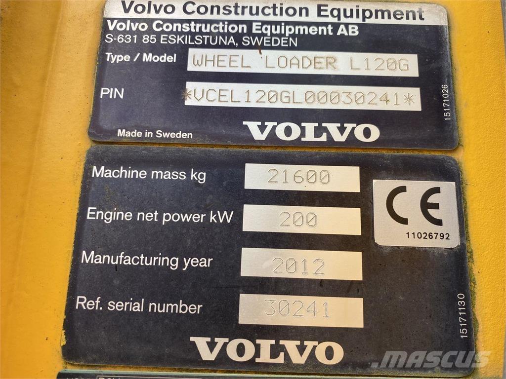 Volvo L120G Chargeuse sur pneus