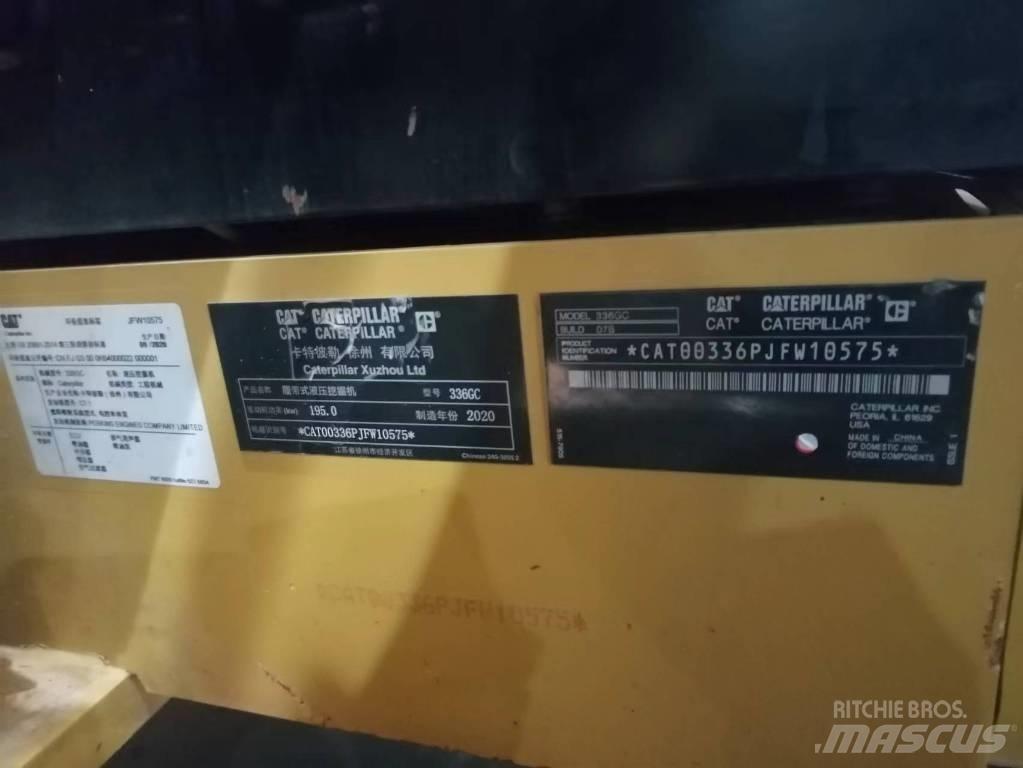 CAT 2020 CAT 336Gc Pelle sur pneus