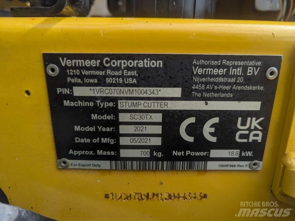 Vermeer SC30TX Broyeur de souche