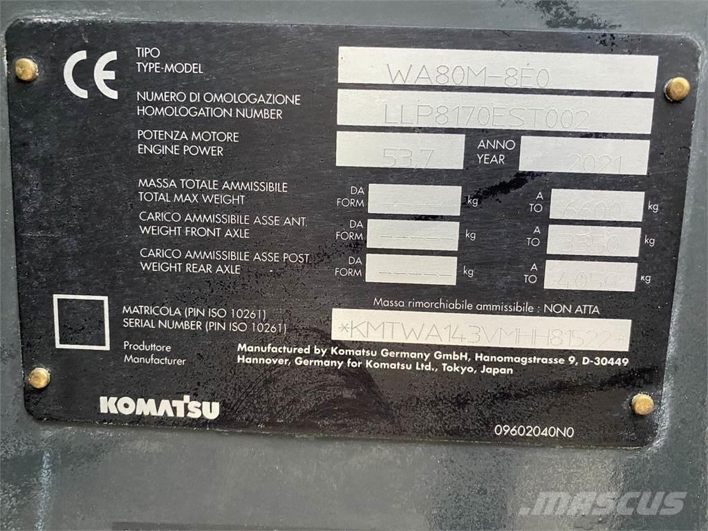 Komatsu WA80M-8EO Chargeuse multifonction