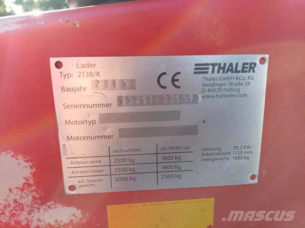 Thaler 2138/K Chargeuse sur pneus