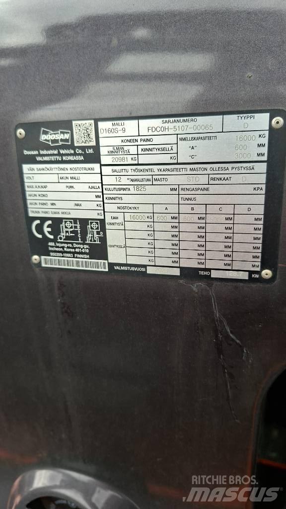 Doosan D160S-9 Chariots diesel