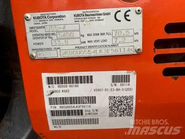 Kubota U 55-4 Mini pelle < 7t