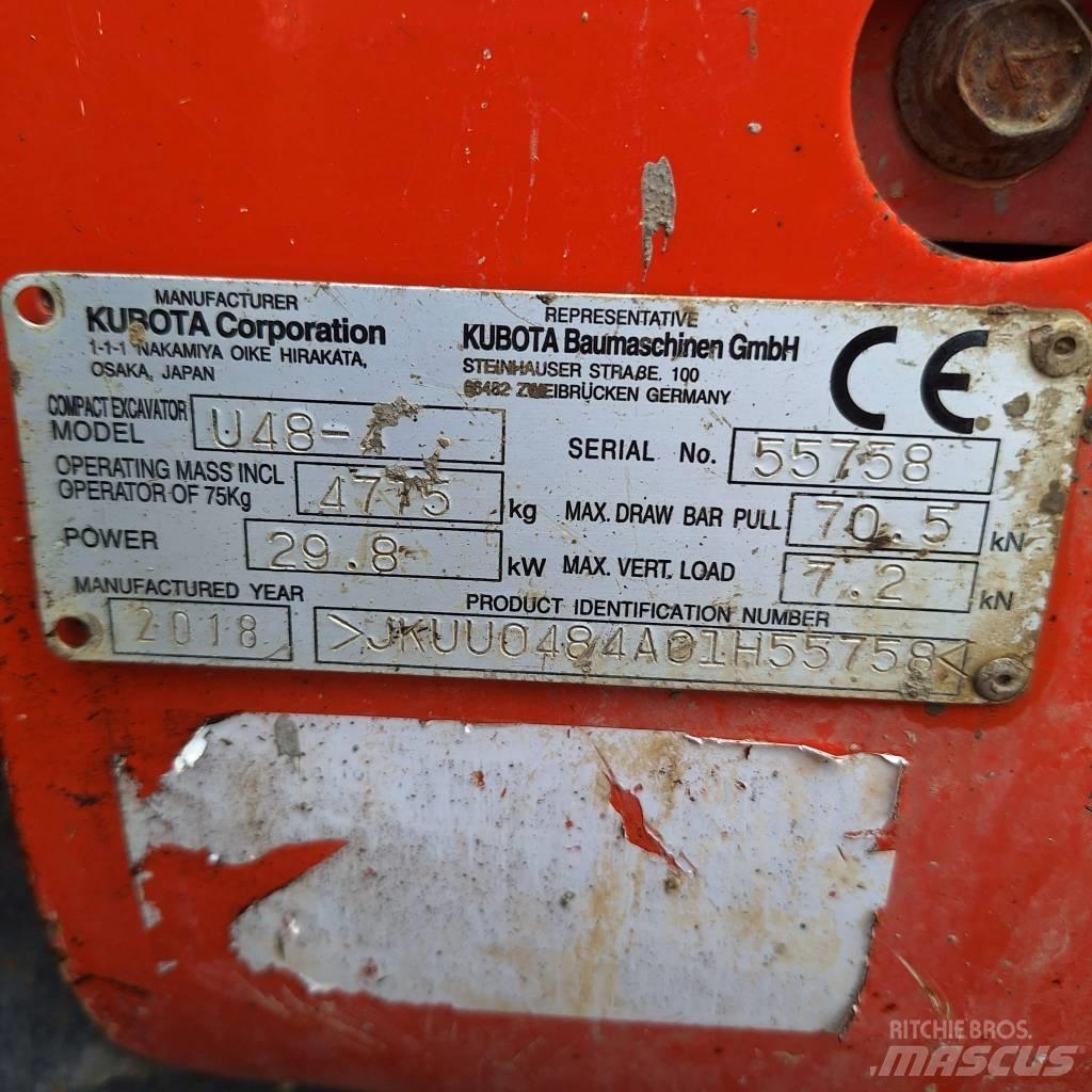 Kubota U 48-4 Mini pelle < 7t