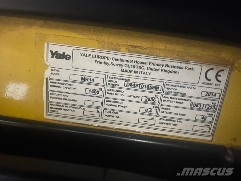 Yale MR 14 Chariot à mât rétractable