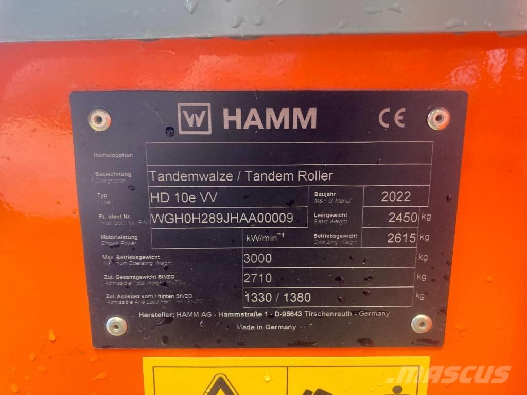 Hamm HD 10e VV H289 Compacteur de sol