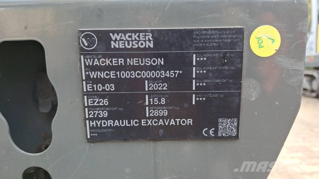 Wacker Neuson EZ26 Pelle sur chenilles
