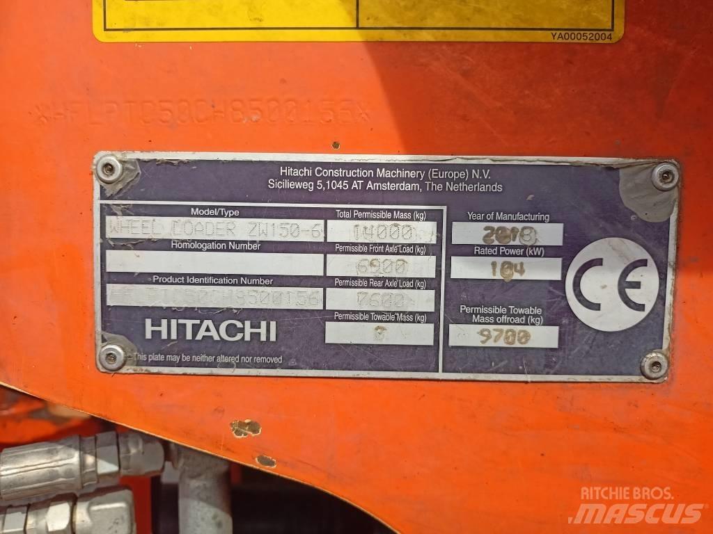 Hitachi ZW150 Chargeuse sur pneus