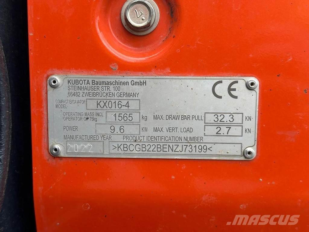 Kubota KX016-4 Mini pelle < 7t