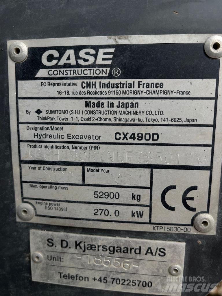 CASE CX 490 D Pelle sur chenilles