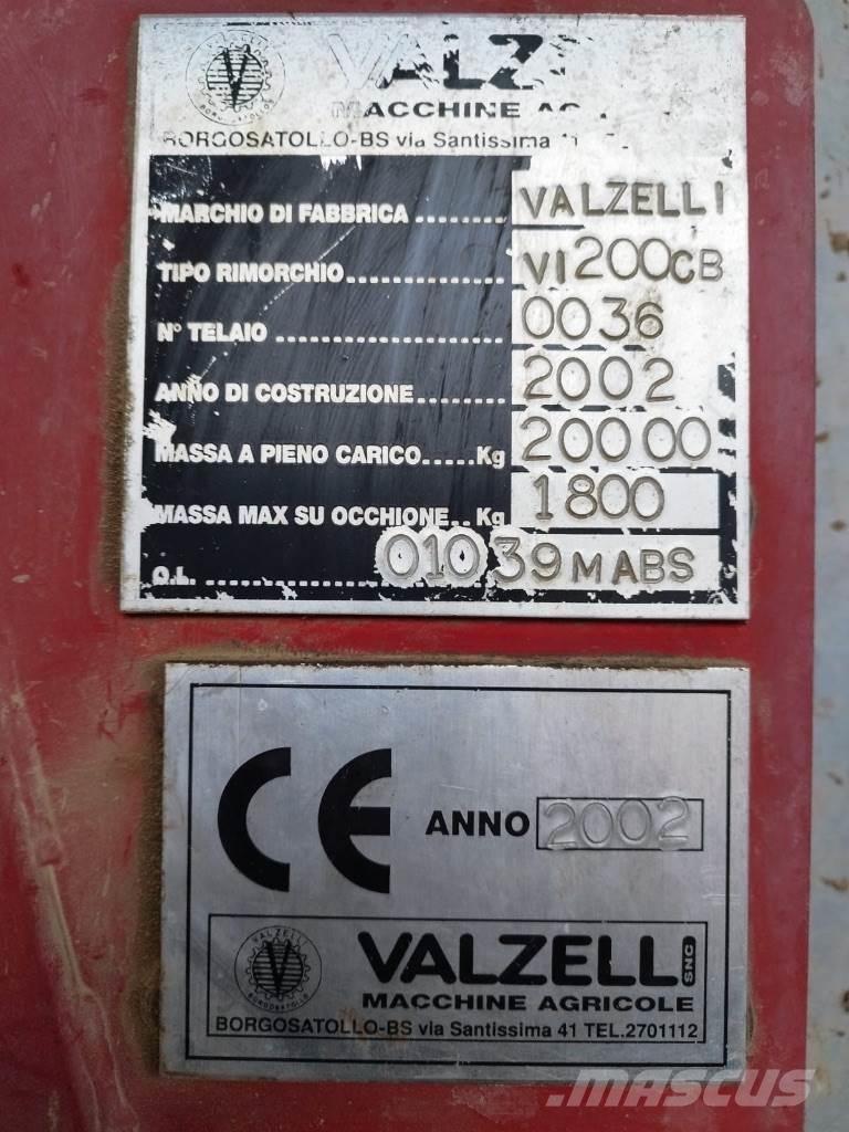  Valzelli 200 cb Autre remorque agricole
