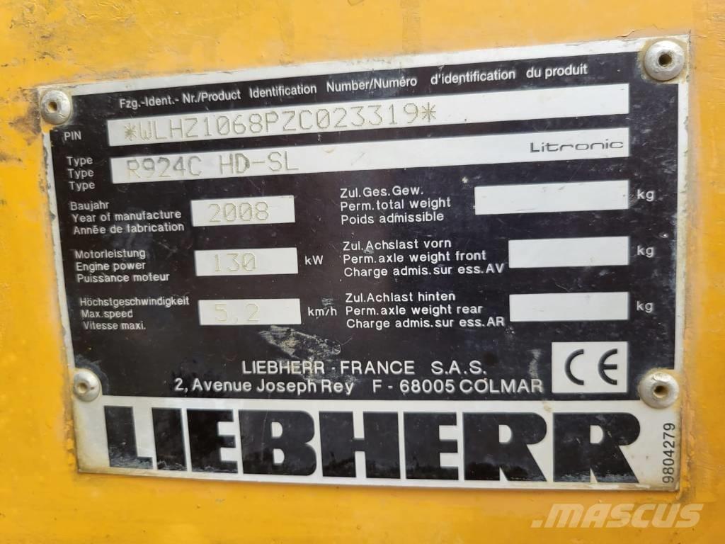 Liebherr R924 C SL Pelle sur chenilles