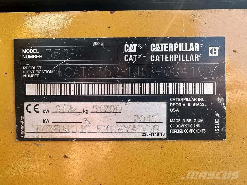 CAT 352F Pelle sur chenilles