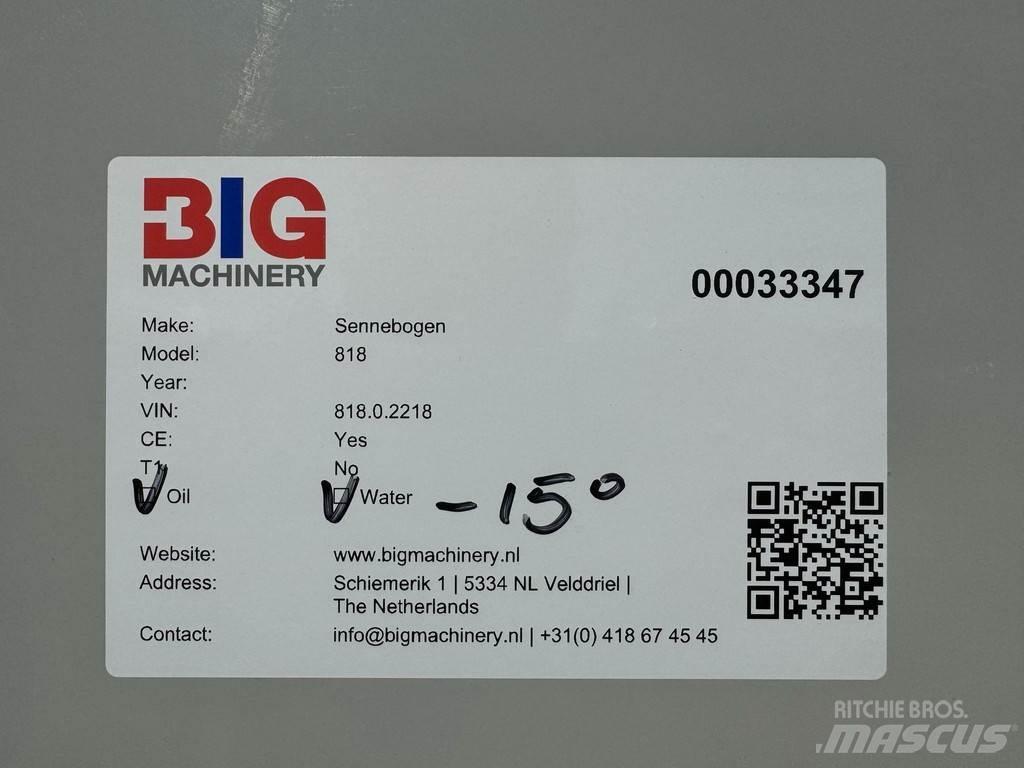 Sennebogen 818E Pelle sur pneus