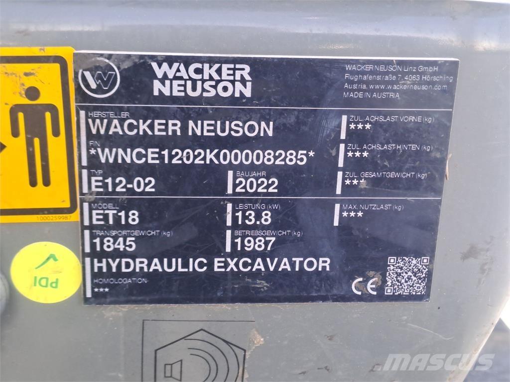 Wacker Neuson ET18 Pelle sur chenilles