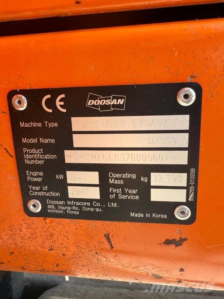Doosan DX 340 LC Pelle sur chenilles
