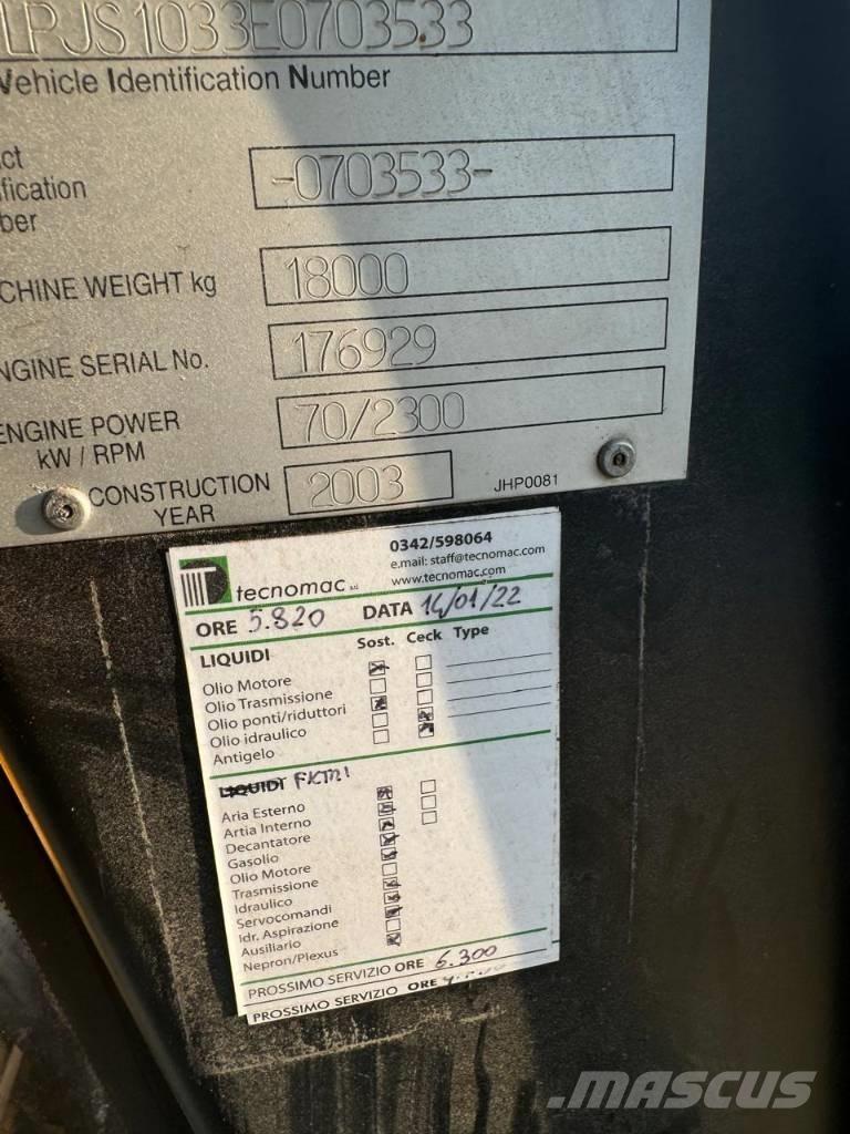 JCB JS 180 Pelle sur chenilles