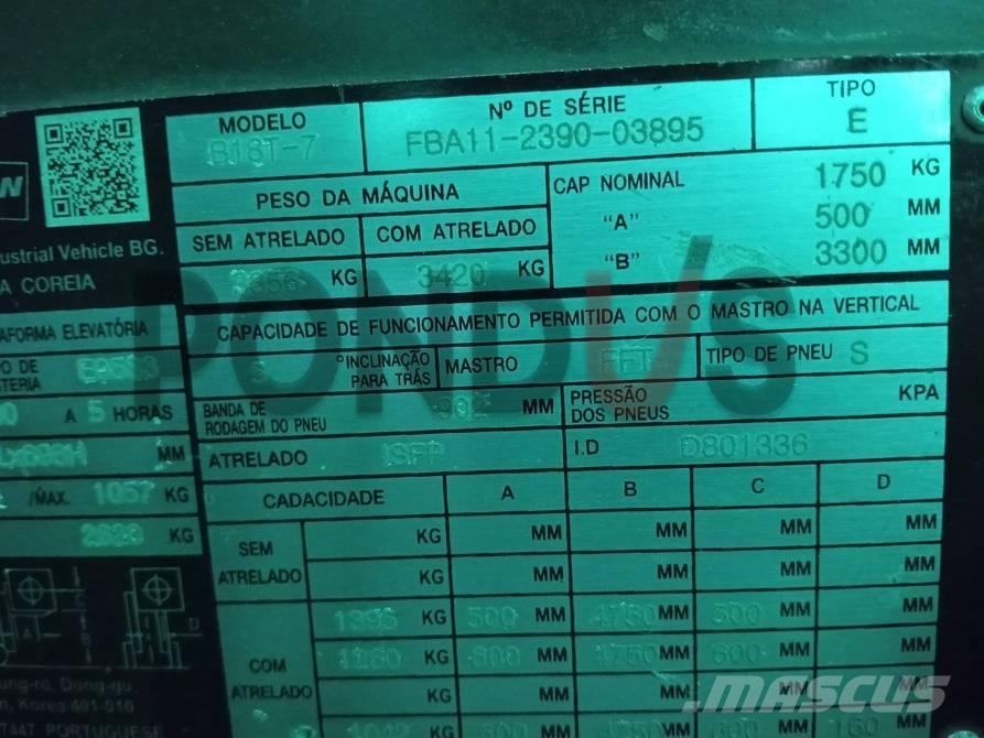 Doosan B 18 T-7 Chariots élévateurs électriques