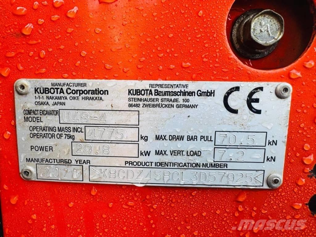 Kubota U 48-4 Mini pelle < 7t