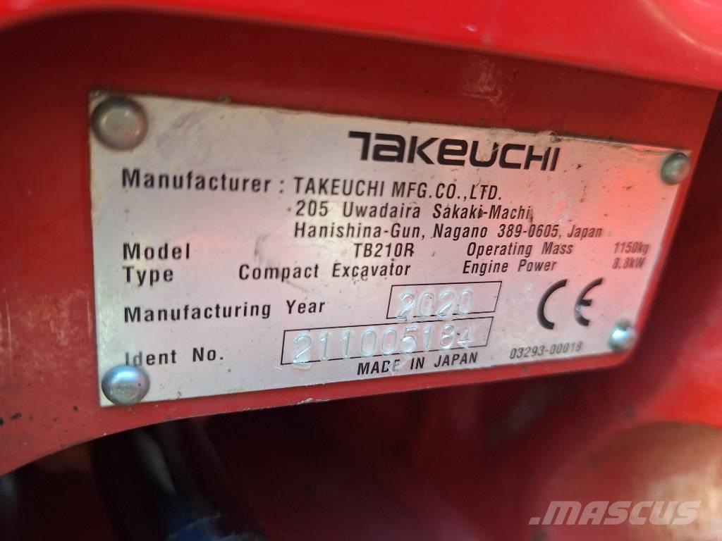 Takeuchi TB 210 R Mini pelle < 7t
