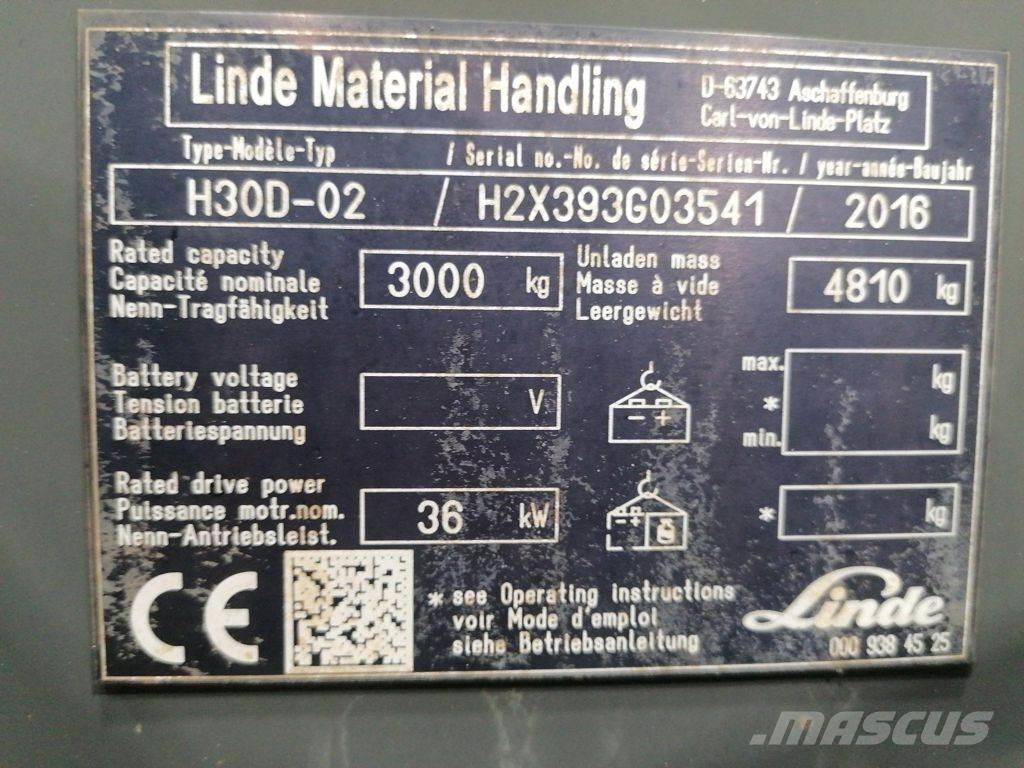 Linde H30D-02 Chariots diesel