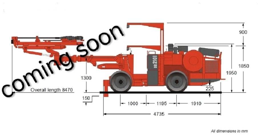 Sandvik DD 210 Construction et Forages de tunnel et d'extraction souterraine