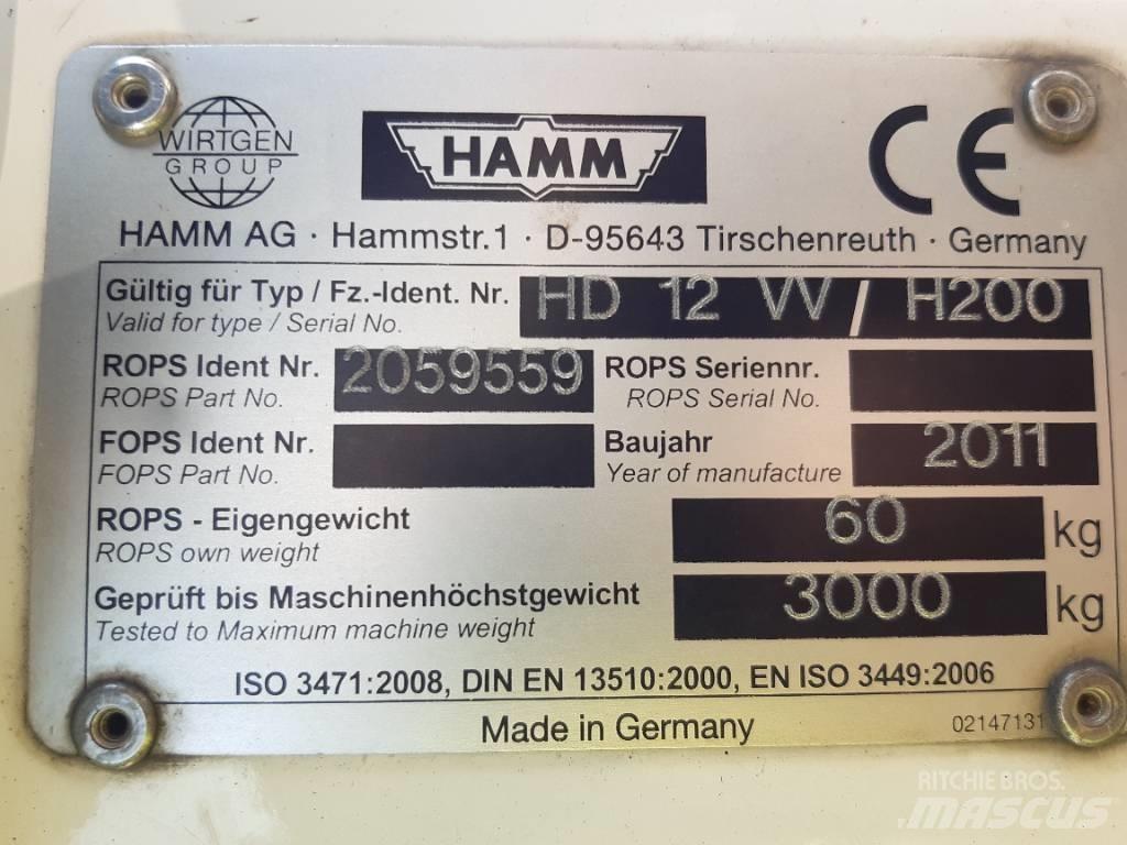 Hamm HD 12 VV Rouleaux tandem