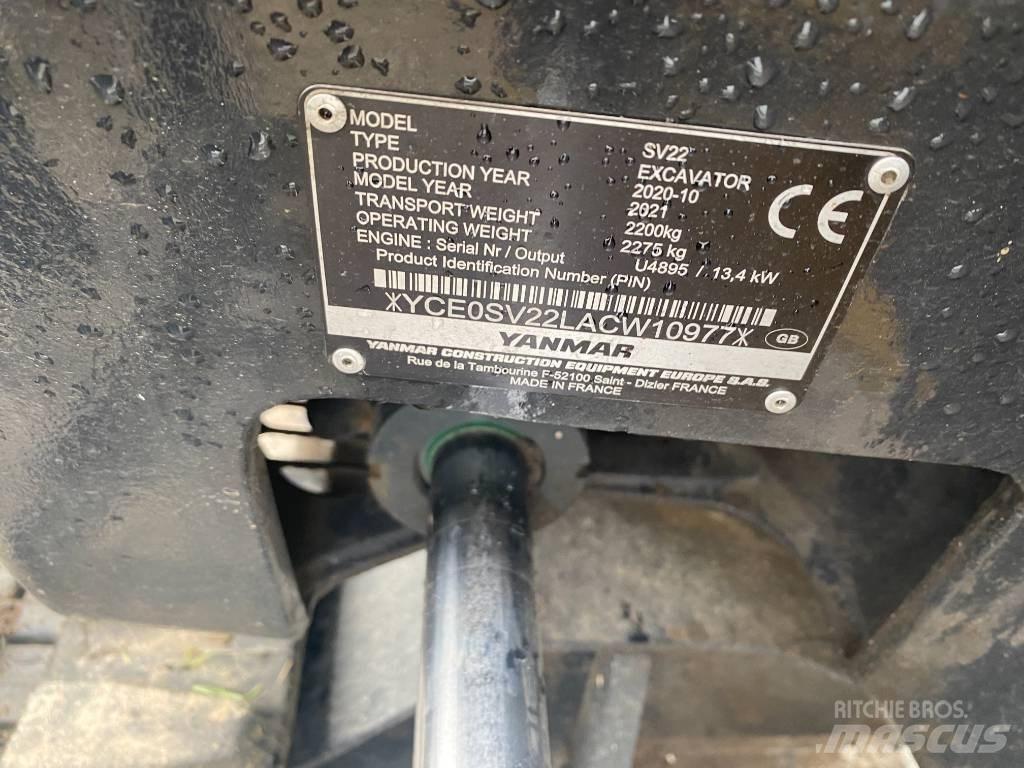 Yanmar SV 22 Mini pelle < 7t