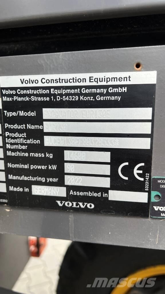 Volvo EWR 130 E Pelle sur pneus