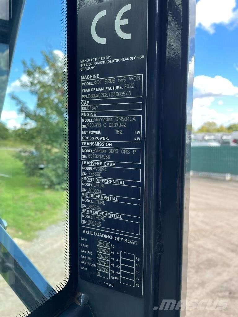 Bell B20E Tombereau articulé
