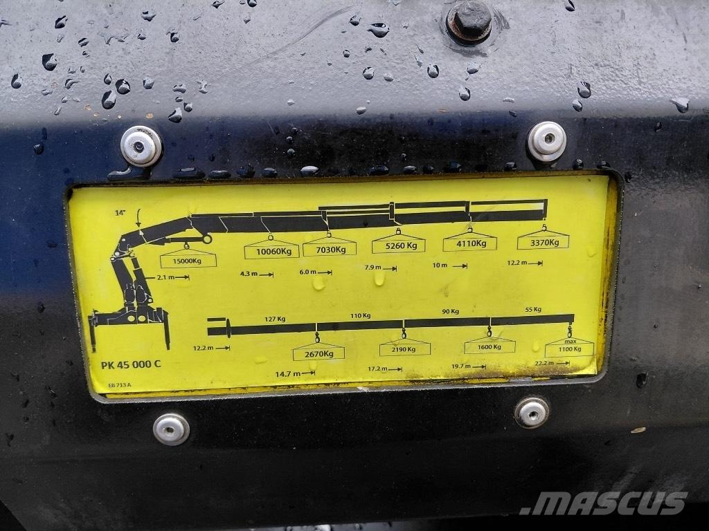 Iveco Trakker 350 Camion plateau ridelle avec grue