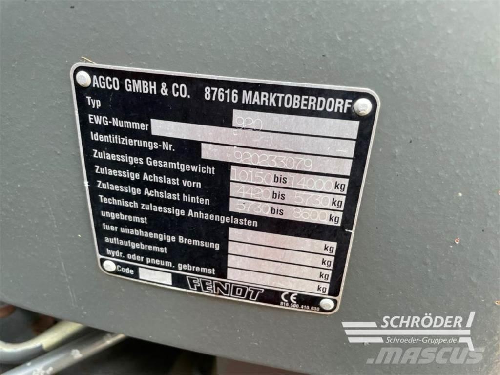 Fendt 920 VARIO Tracteur