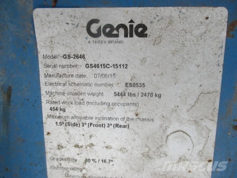 Genie GS 2646 Nacelle ciseaux