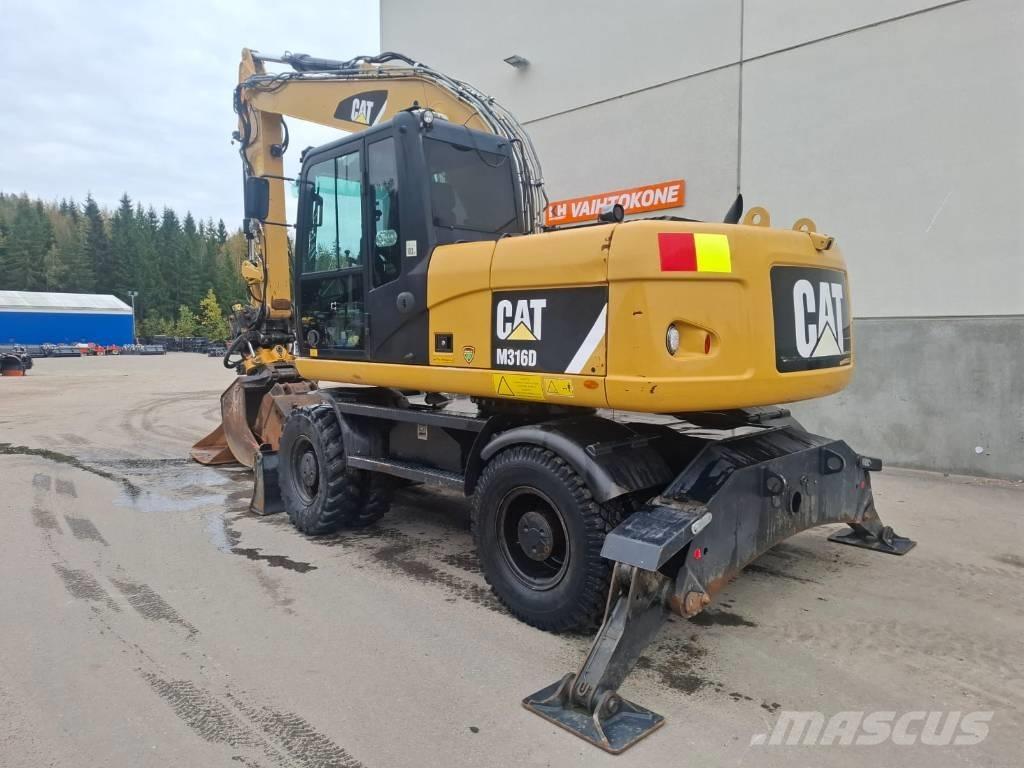 CAT 316D Pelle sur pneus
