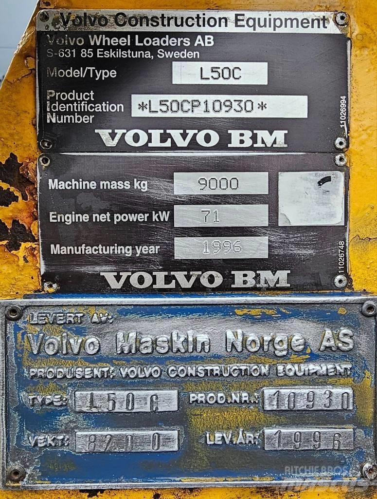 Volvo L 50 C Chargeuse sur pneus