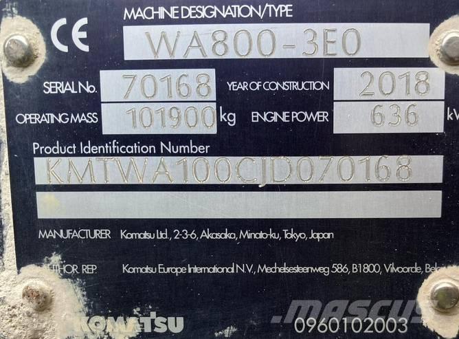 Komatsu WA 800-3 Chargeuse sur pneus