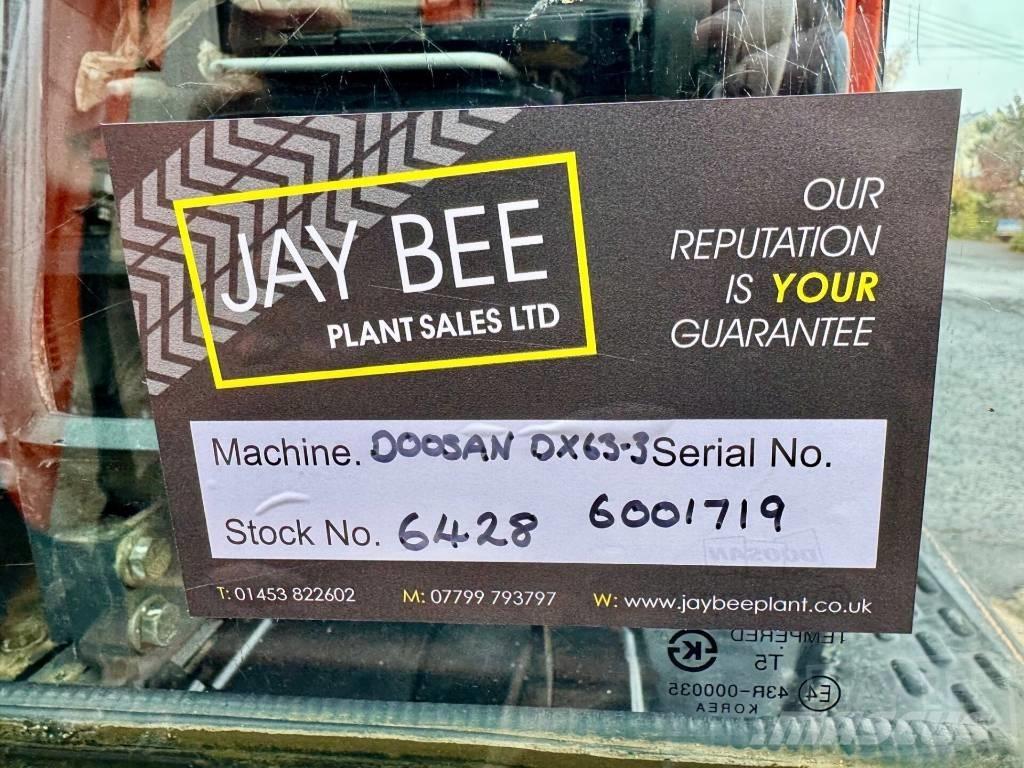 Doosan DX 63 R Mini pelle < 7t