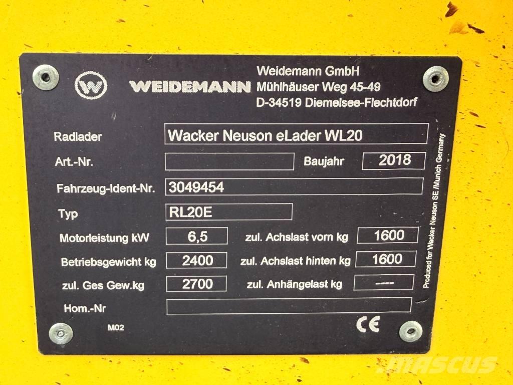 Wacker Neuson WL20e Chargeuse sur pneus