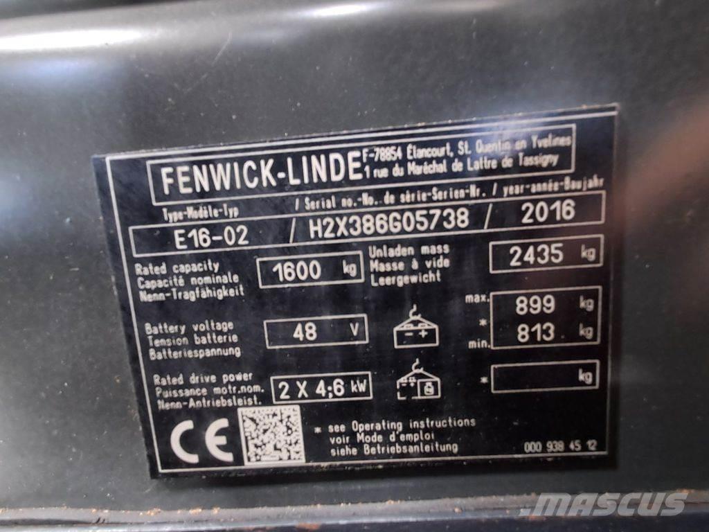 Linde E16-02 Chariots élévateurs électriques