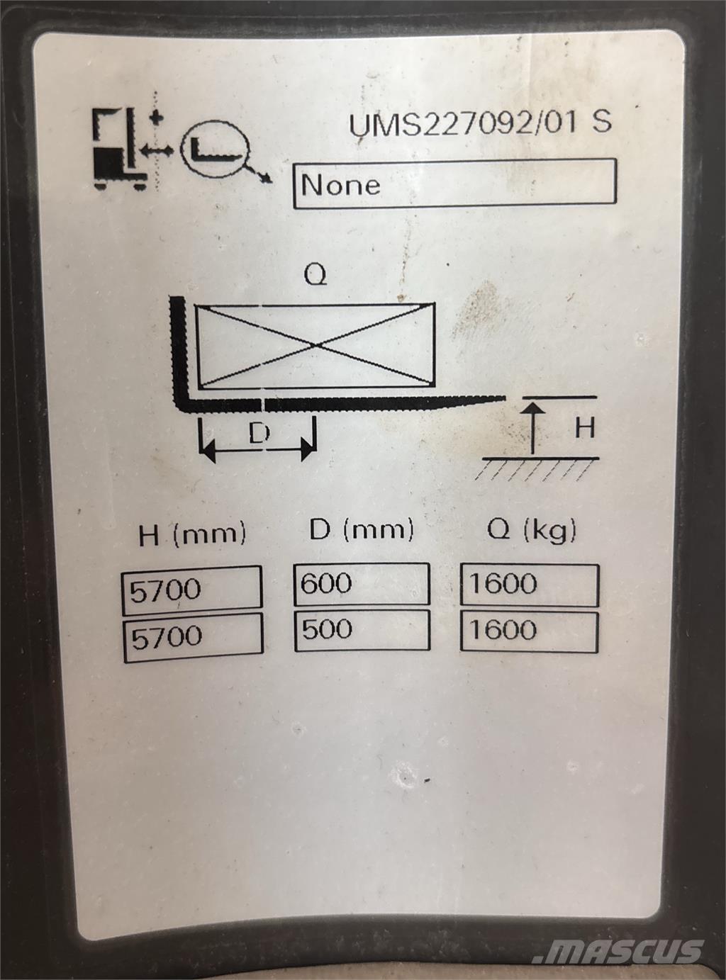 Atlet UMS160 Chariot à mât rétractable