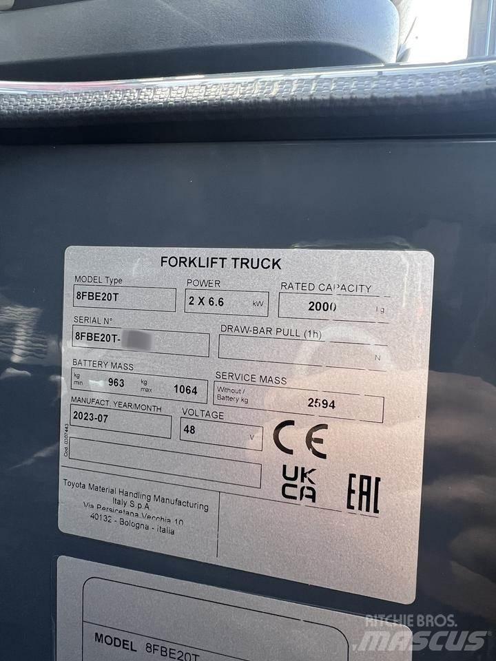 Toyota 8FBE20T Chariots élévateurs électriques