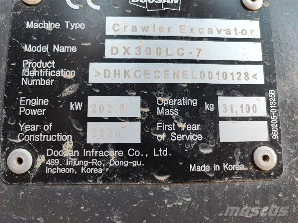Doosan DX300LC-7 Pelle sur chenilles