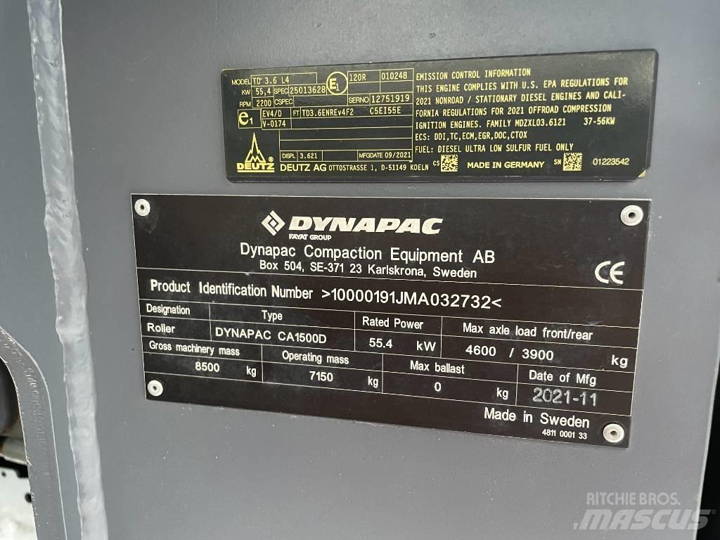 Dynapac CA1500D Rouleaux monocylindre