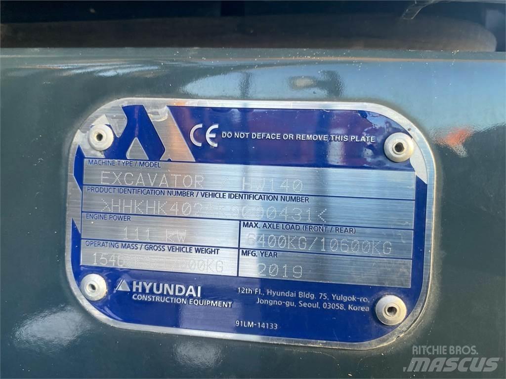 Hyundai HW140 Pelle sur pneus