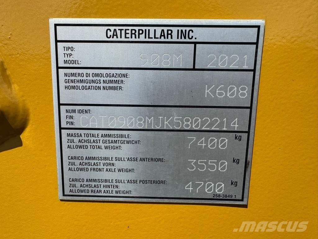 CAT 908M CE + EPA Chargeuse sur pneus