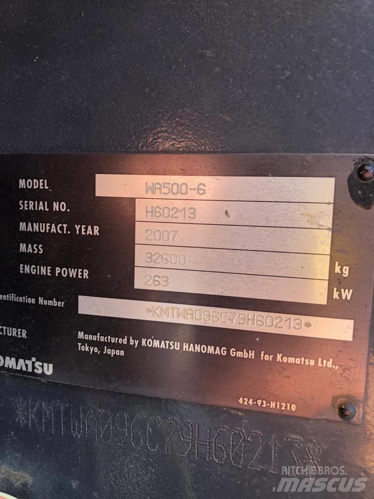 Komatsu WA500-6 Chargeuse sur pneus
