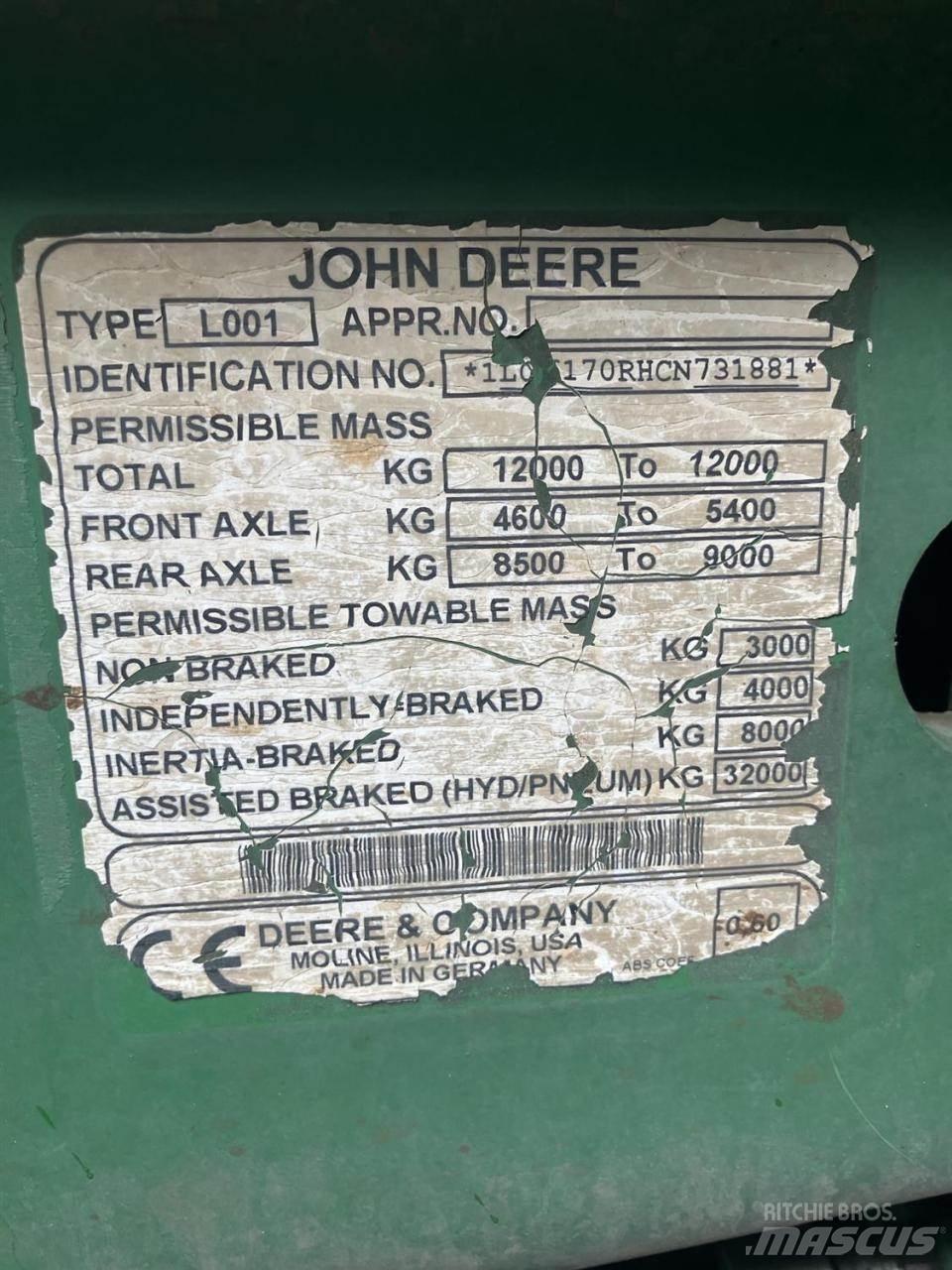 John Deere 6170R Tracteur