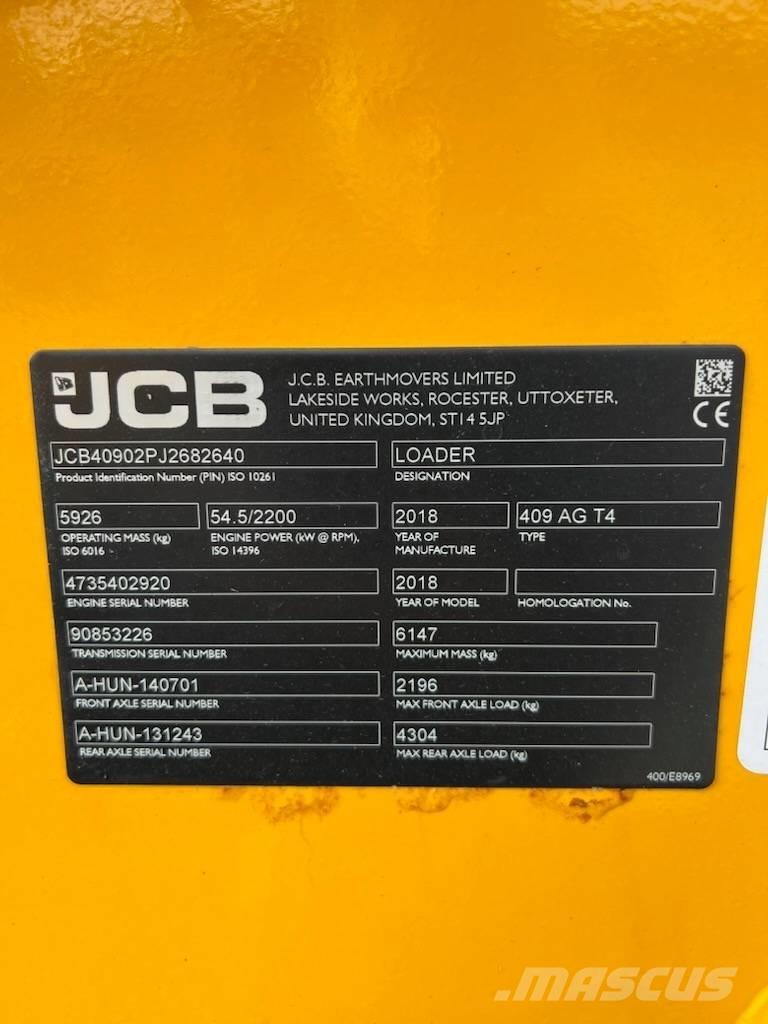 JCB 409 Chargeuse sur pneus