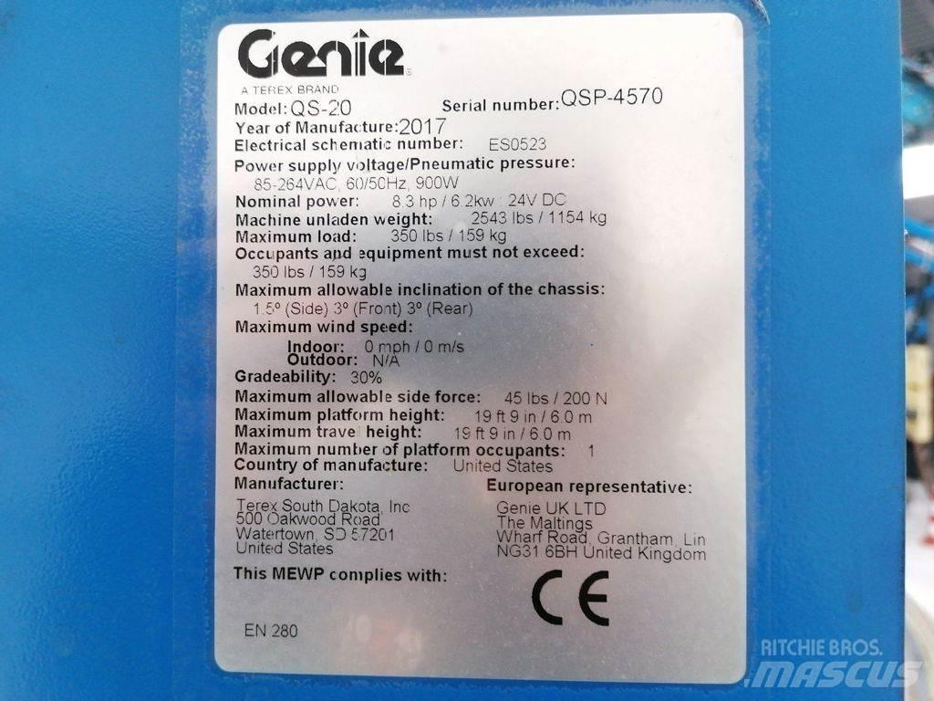 Genie QS-20 Nacelles télescopiques