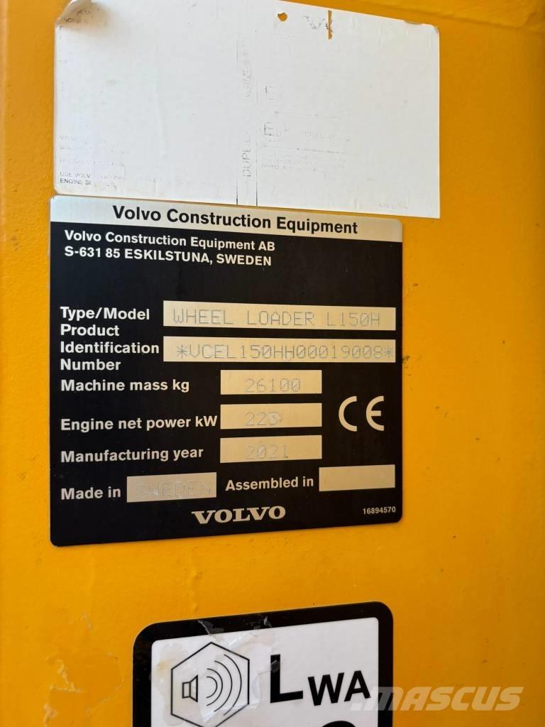 Volvo L150H Chargeuse sur pneus